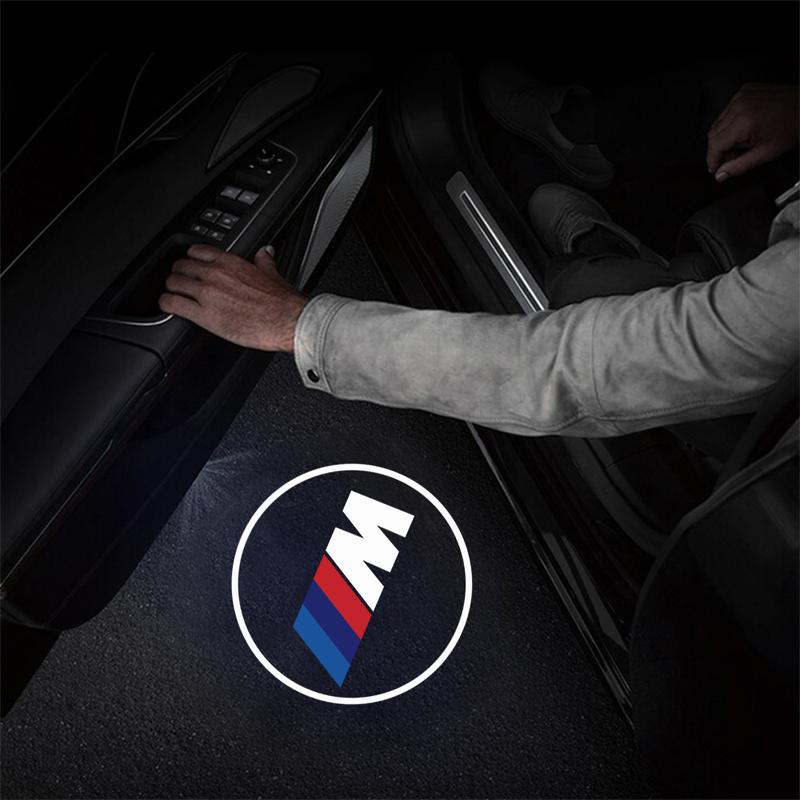 Product Introduction of 2/4pcs For BMW M E46 E90 E60 F30 E39 E36 F20 E87 G30 E92 F11 G20 X3  F20 E61 Car Door HD Welcome Light Led Wireless Projector Lamp 27