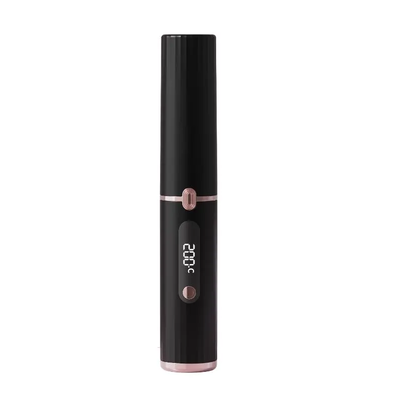 【wavy chic】New rechargeable wireless hair straightening comb for curly hair, portable mini straightening plate, negative ion non-harming power generation comb hair straightener Comfort 8