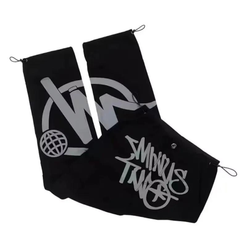 Product Introduction of 2024 High Street Hip Hop Print Planet Pants Niche Fashion Overalls Loose Straight Leg Casual Pants Menswear 8