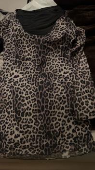 Product Review of Women's Leopard Print Backless Mesh Dress, Fashion Casual Boat Neck Flounce Sleeve Short Dress for Daily Outdoor Wear, Women Dress for Spring Fall, Valentine's Day Gift for Girl, Dresses for Women, Holiday Dresses from S**y G**s 0