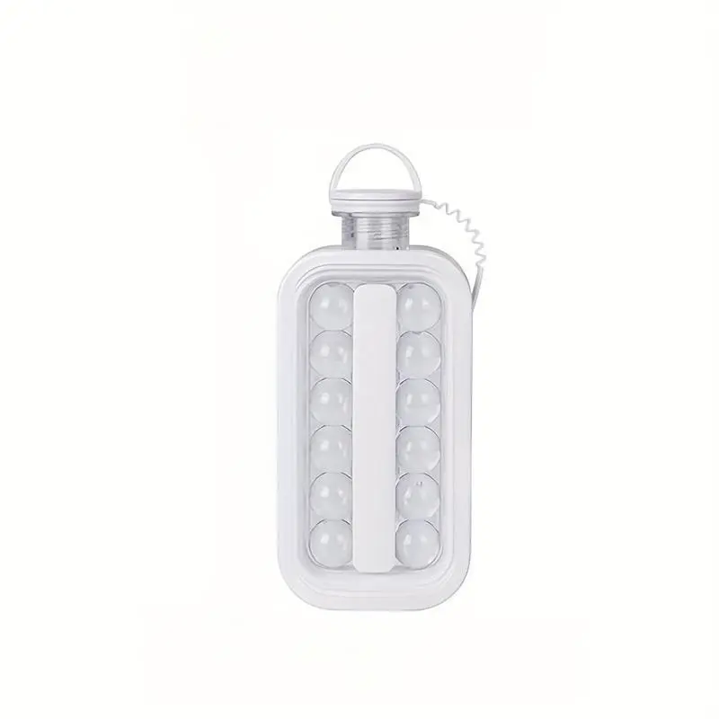 1pc, Portable Ice Ball Maker 2 in 1 Ice Cube Trays, Creative Ice Bottle Cubic Container with 17 Grids Cooling Ice Cube Molds for Cocktail,Coffee, Whiskey,Champagne, Beer, Juice 6