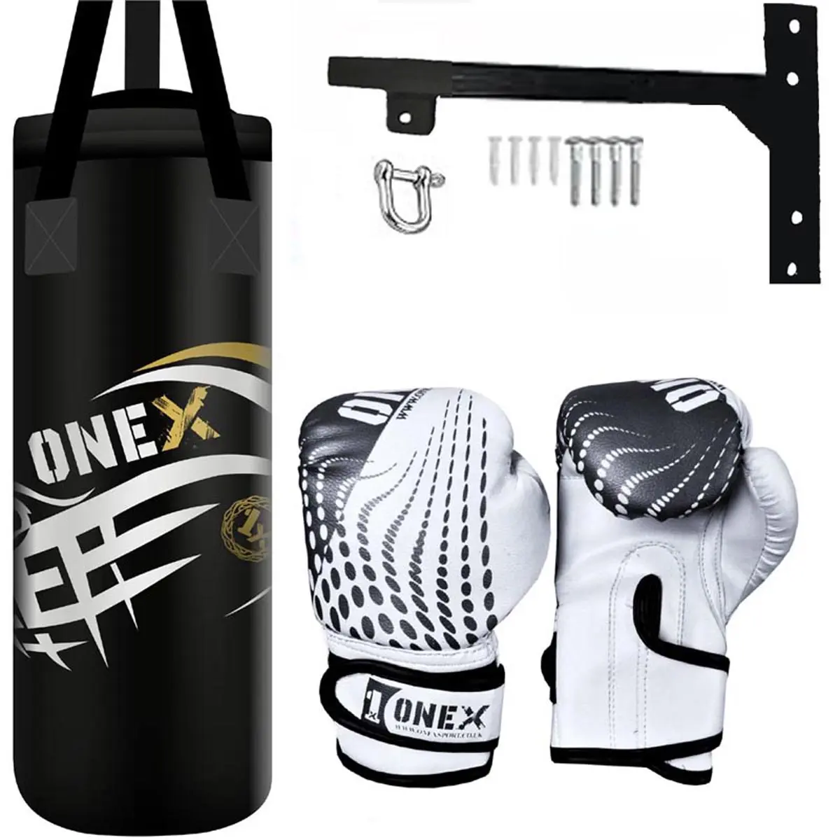 Junior/Children Boxing Punching Bag Gloves Set with Rucksack Mount Hook 2ft Punch Bag for Boys & Girls Taekwondo Training