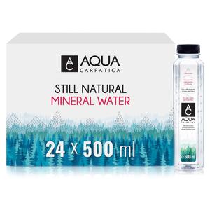 Aqua Carpatica Natural Spring Still Water Bottle 500ML -Pack of 24 Beverage