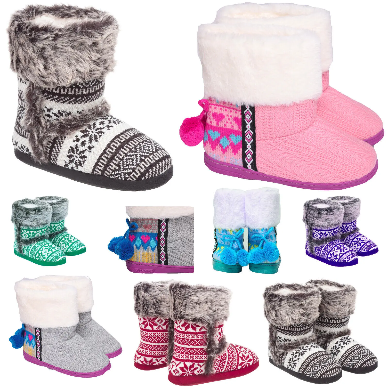 Aztec Fairisile Winter Bootie Slippers