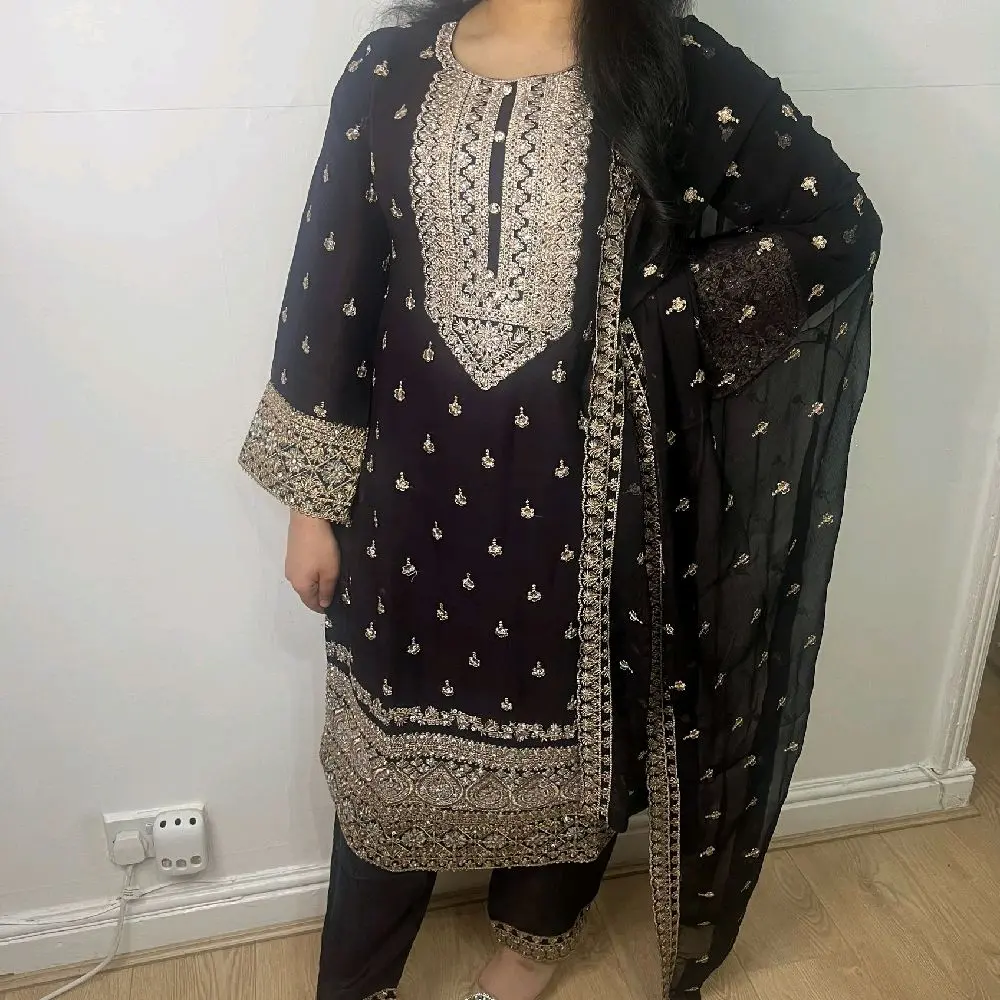 Adults Chiffon 3 Piece Suit- Eid Collection