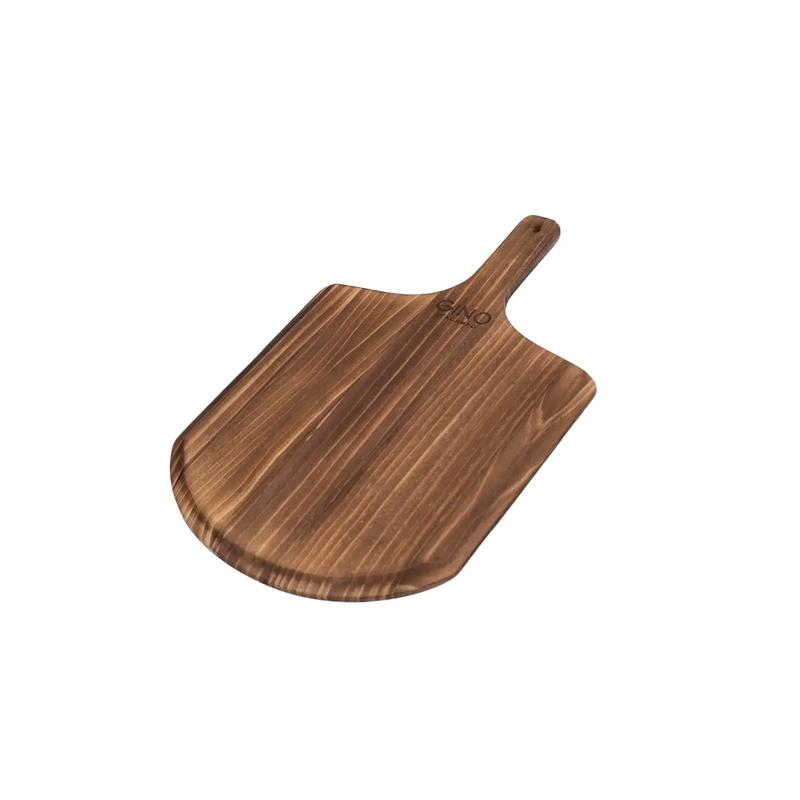 Wooden Serving Board - Premium Pine Burnt Wood Finish for Kitchen or Outdoors - Gino Pizza Ovens 0