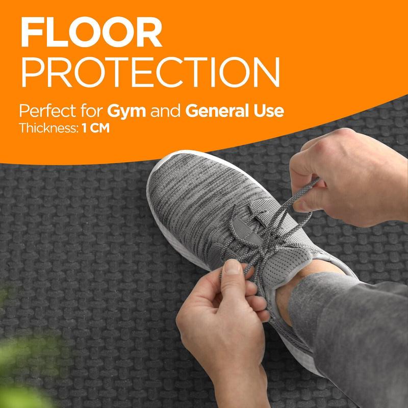 EVA INTERLOCKING FLOOR MATS SOFT FOAM GYM FLOORING MAT YOGA TILES 10 MM 60X60Cm 4