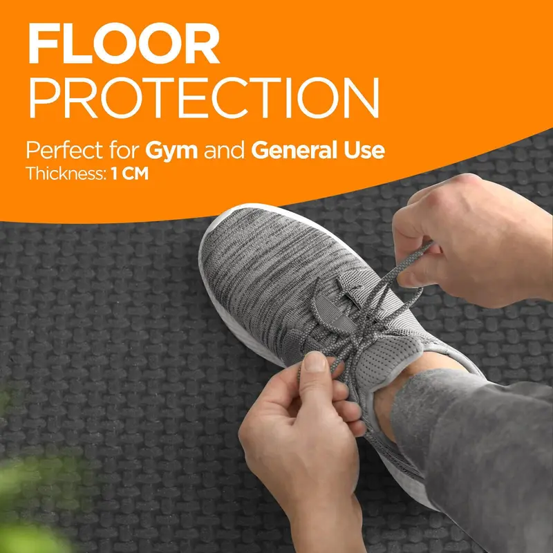 EVA INTERLOCKING FLOOR MATS SOFT FOAM GYM FLOORING MAT YOGA TILES 10 MM 60X60Cm 4