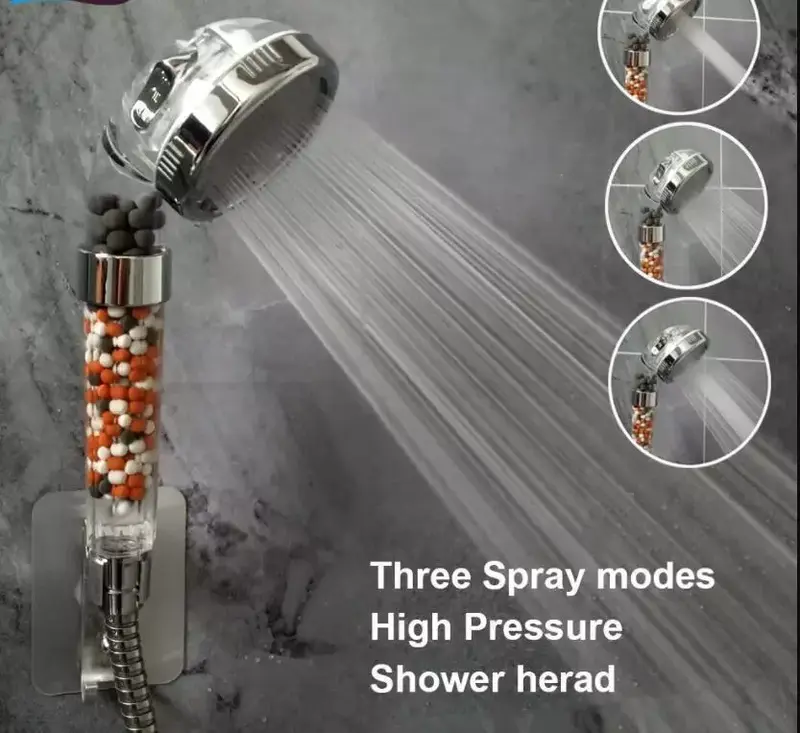 SwarveNew High Turbo Pressure Shower Head - Bathroom Powerful Energy Water Saving Filter 3