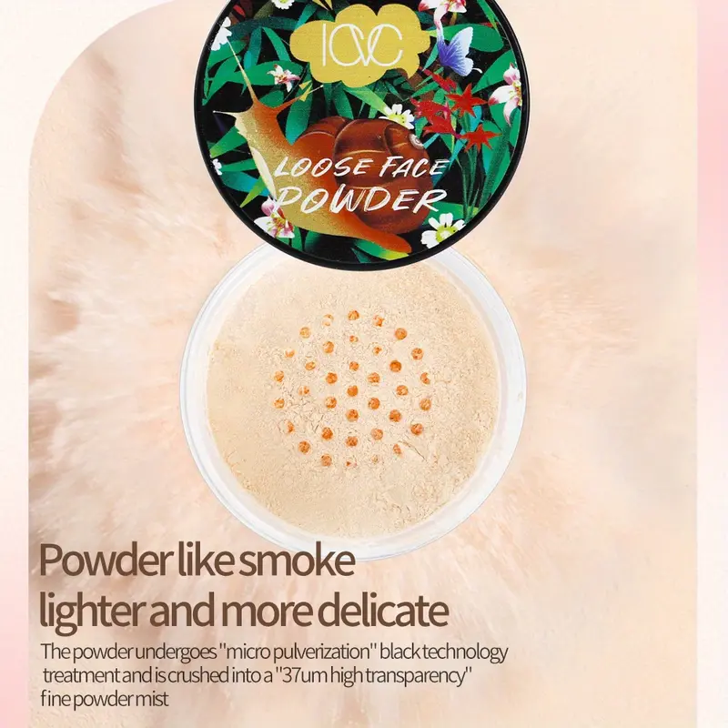 IAC Loose Face Powder - Lightweight, Matte Finish, Waterproof & Sweat-Resistant, Controls Oil, Minimizes Pores, All Skin Types, Plant-Based Squalane, Light Beige, Natural & Contoured Makeup Looks Create Natural Nude Makeup 2