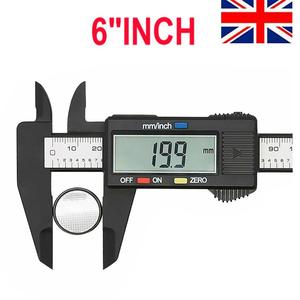 6 ''LCD Digital Vernier Caliper Black Micrometer Measure Tool Gauge Ruler 150mm