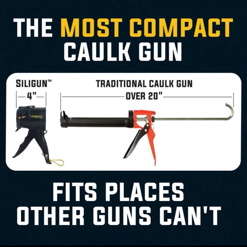 Siligun Caulk and Silicone Gun - Ideal for Latex and Acrylic Caulks - 2 Units silicone  sealant silicone 3