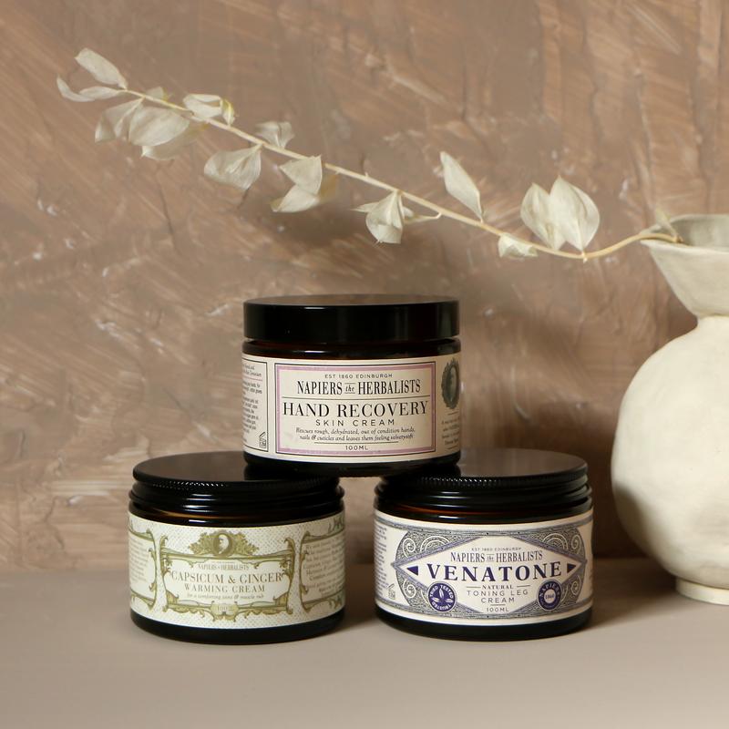 Napiers Hand Recovery Cream | A soothing rose geranium scented moisturizer containing coconut and sweet almond oil to rescue dry hands, nails & cuticles | Plants and botanics to hydrate and smooth | 3