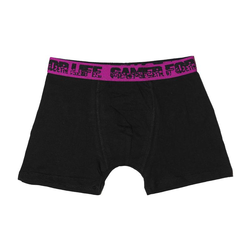 Gamer Kids Boxer Trunks - 5 Pack - "Gamer for Life" Jacquard Waistband - Graffiti Waistband Design Underwear - 95% Cotton, 5% Elastane - Size 5-13 Years 3