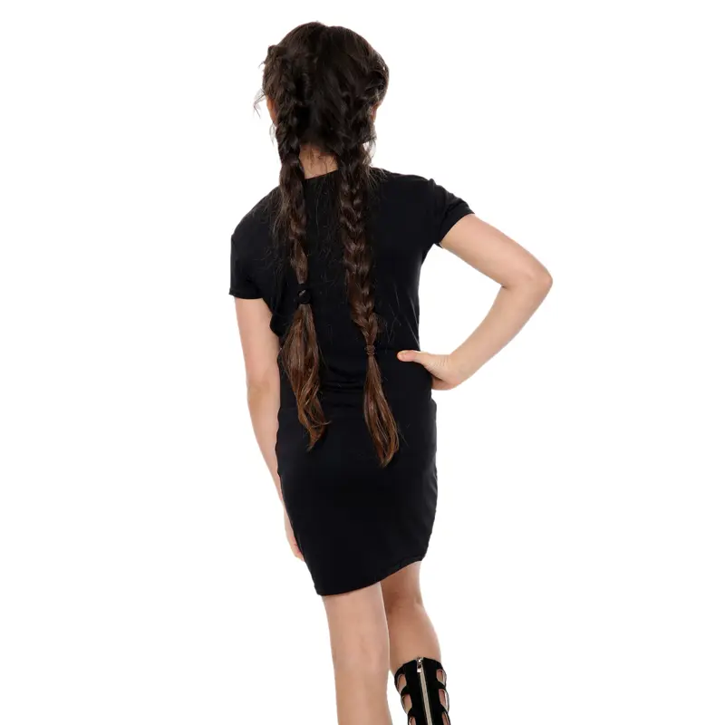 Girls Bodycon Midi Plain Dress 7
