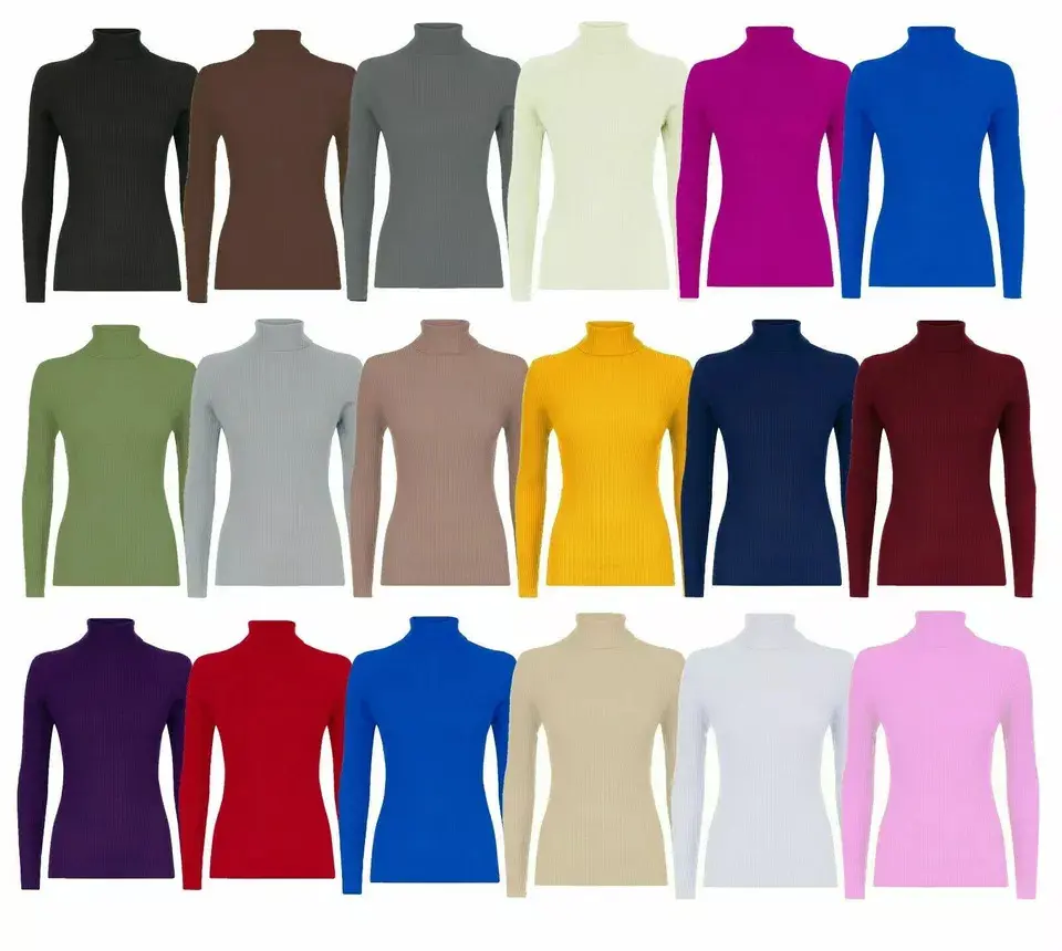 New Kids Boys & Girls Long Sleeve Ribbed Polo Neck Top (7-13 Years) – Stylish & Comfortable!