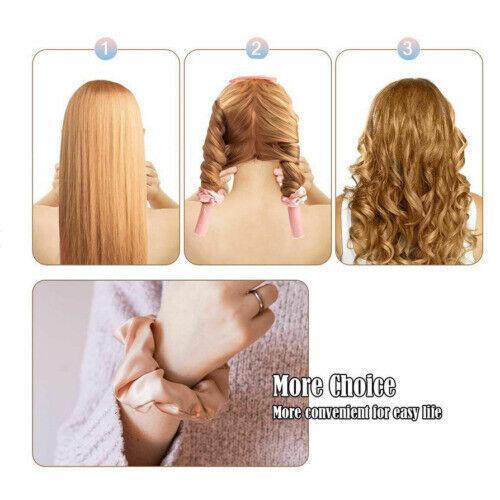 Silk Ribbon Hair Curlers Heatless Curling Rod Headband Wave Formers For Lazy UK 2
