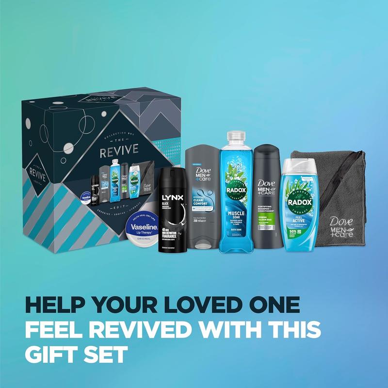 The Revive Edit Men's Body Care Collection Box - 7-Piece Gift Set for Him Hydrate 2