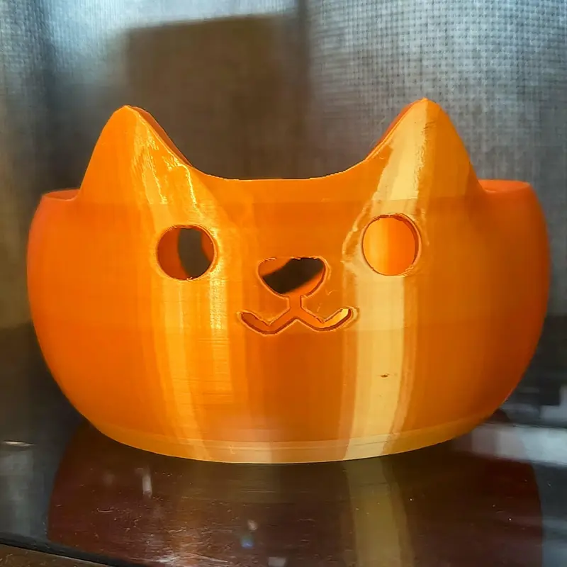 Adorable 3D Printed Cat Wool Yarn Bowl | Cute Yarn Holder 3