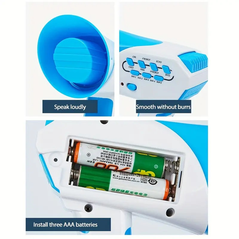 Kids Educational Mini 12 Different Voice Plastic Funny Magic Sound Smart Voice Changer Super Speaker Voice Changer For Christmas Halloween Holiday Birthday Party Gift 3