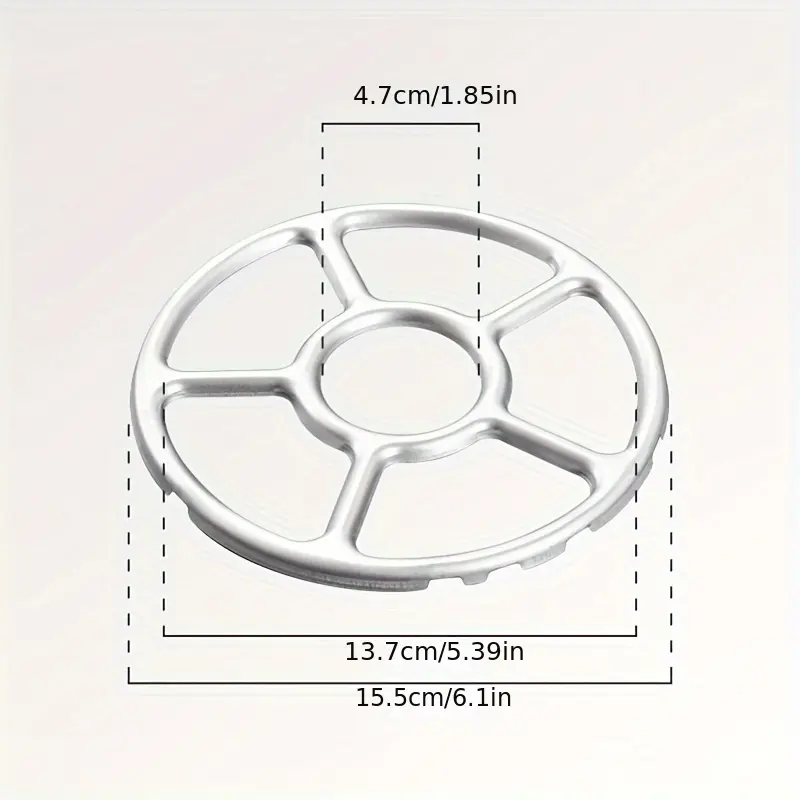 1pc Stainless Steel Gas Stove Burner Support Ring, Non-Slip Milk Pot Holder, Auxiliary Cooking Rack for Kitchen Hob 4