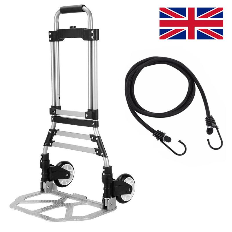 Heavy Duty Folding Cart Portable Foldable Hand Sack Trolley Truck Barrow 70kg 0