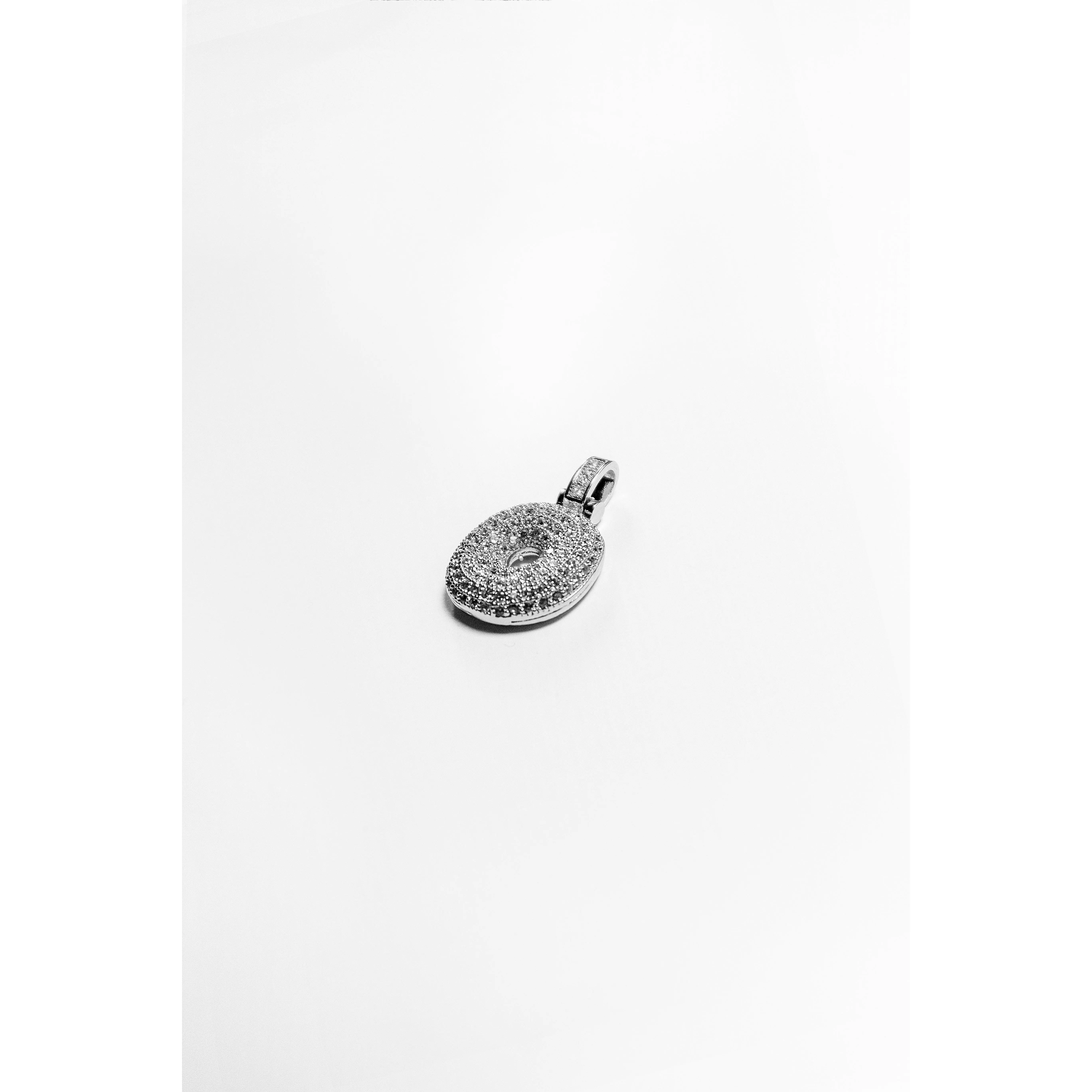 O Bubble Letter Pendant - Silver