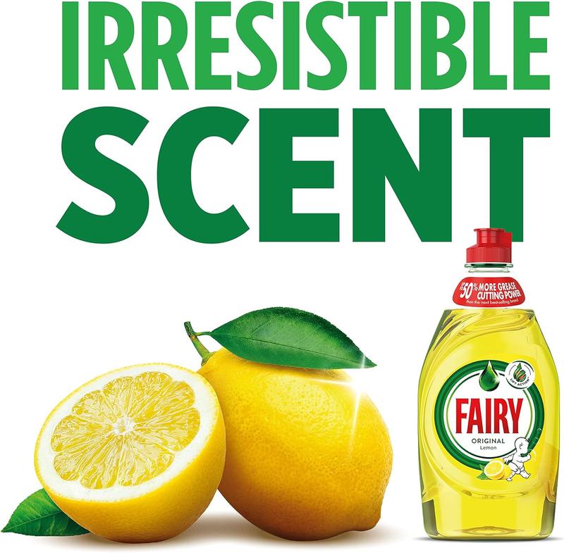 3 x Fairy Washing Up Liquid Apple & Rhubarb (Lime) 320ml washing up 1