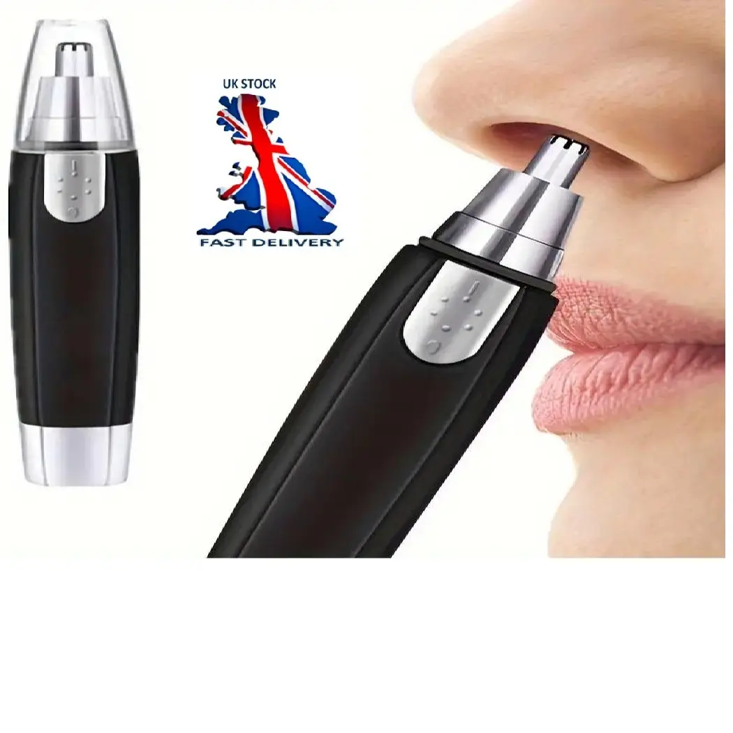 UK Seller Waterproof automatic electric Nose ear  Hair portable with easy cleaning Trimmer, Nose hair Shaver Personal Care Appliances for men and women Holiday Essentials for nose hair Removal Halloween Gift Christmas  Comfort, Battery Powered Multicolor