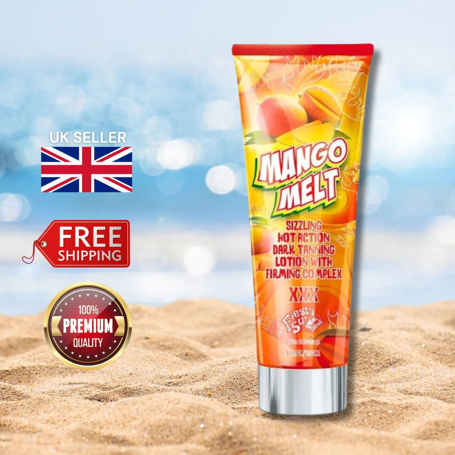 Fiesta Sun Mango Melt Tanning Accelerator Natural 236ml - Tan Accelerator!