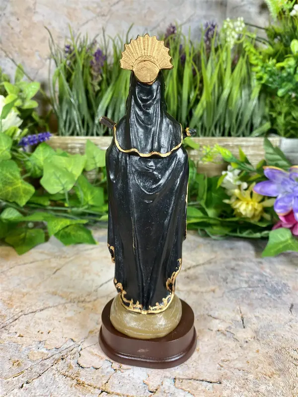 Saint Rita of Cascia Resin Statue, Patron Saint of Impossible Causes, Handcrafted Religious Figurine, Spiritual Decor, Christian Art Light Traditional Ornaments Gift 2