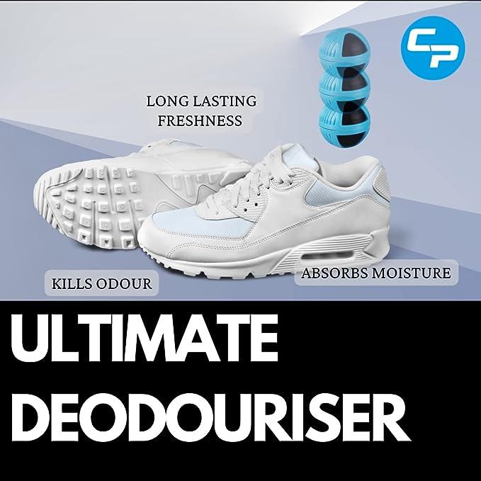 Odour Buster Balls - Ultimate Sneaker Deodoriser & Freshener - Fresh Scent for Shoes & Bags - by Crease Protect Footwear Comfort Natural 2