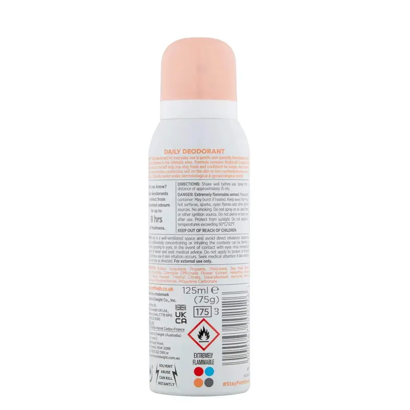 Femfresh Deodorant Spray for women125ml - Long Lasting 4