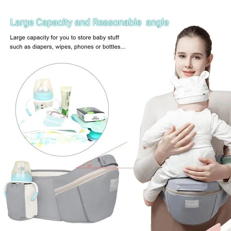 Hot-selling-Baby Baby Carrier Waist Stool, Baby Backpack Carrier For Child, Toddler, Infant, Newparents, Christmas Halloween Thanksgiving Gift 4
