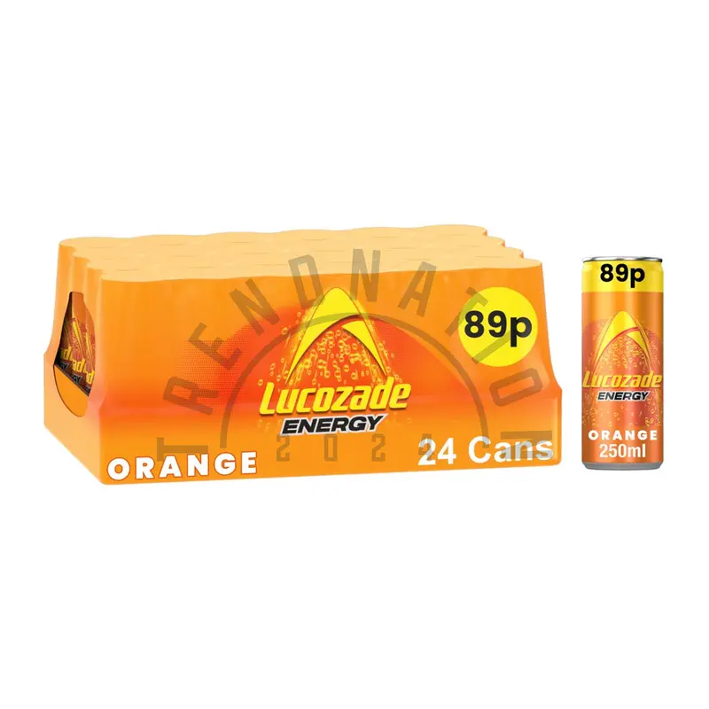 Lucozade Alert Energy Drinks | 24 Pack (24 x 250ml) Cans | Mango Peachade, Ultimate, Orange & Original | Sports Beverage 3