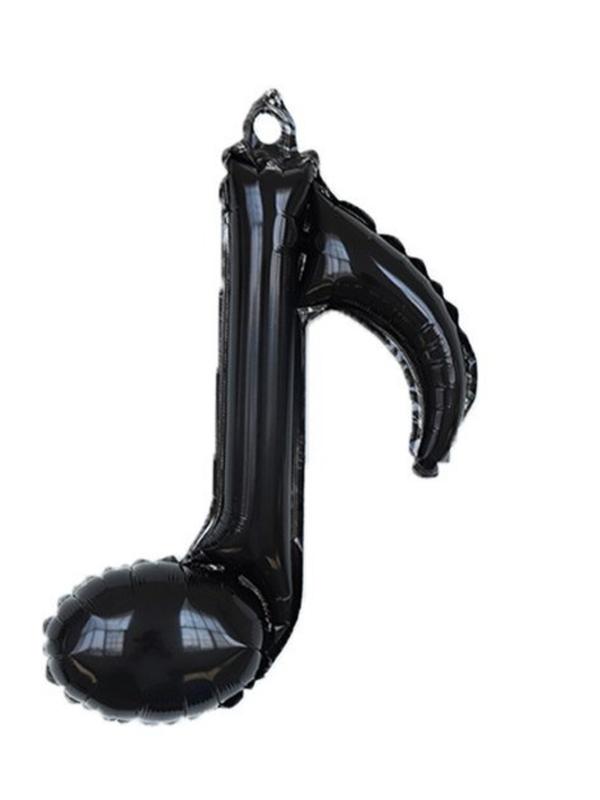 Musical Note Foil Balloons- Black, Gold and Silver 2