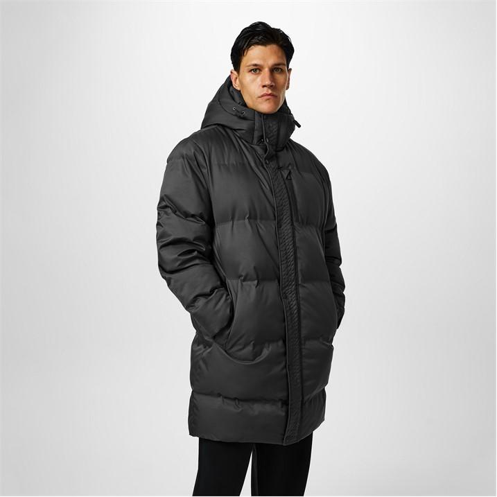 Everlast Mens Medium Length Puffer Jacket Outerwear 1