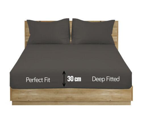 Northern Luxe Extra Deep Elastic 30cm Fitted Bed Sheets - Single/Double/King & SK 5