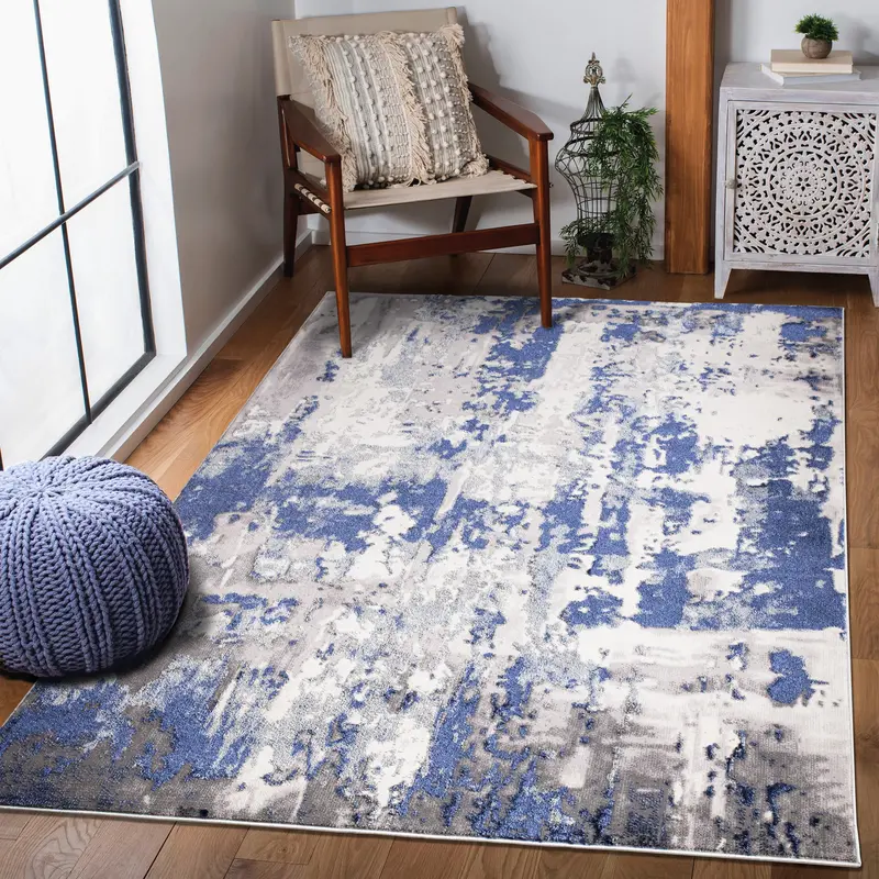 Luxury Large Area Rug Living Room Bedroom Living Room Carpet Hallway Runner Mat hallway rug navy washable mats & rugs 3