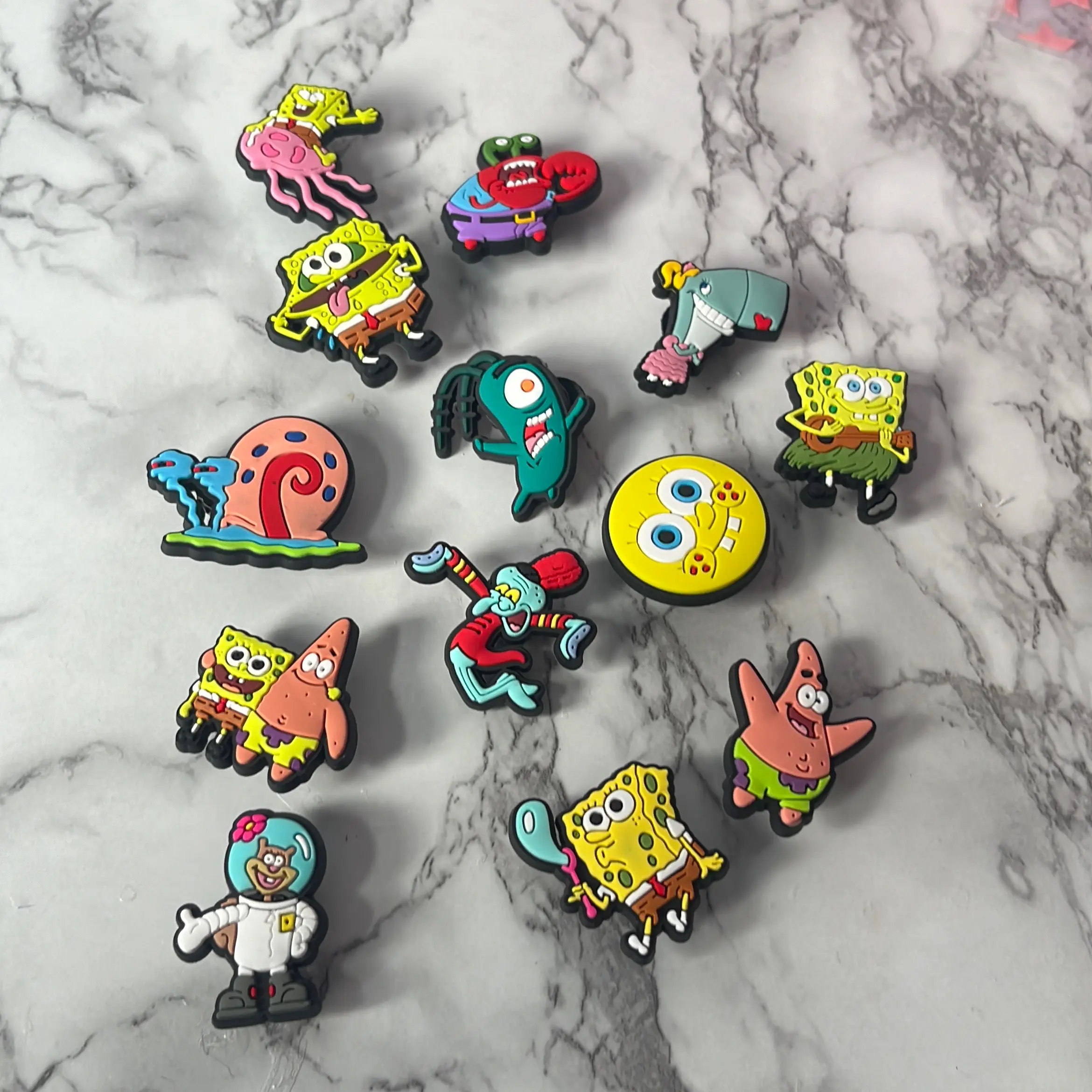 Sponge Bob croc charms