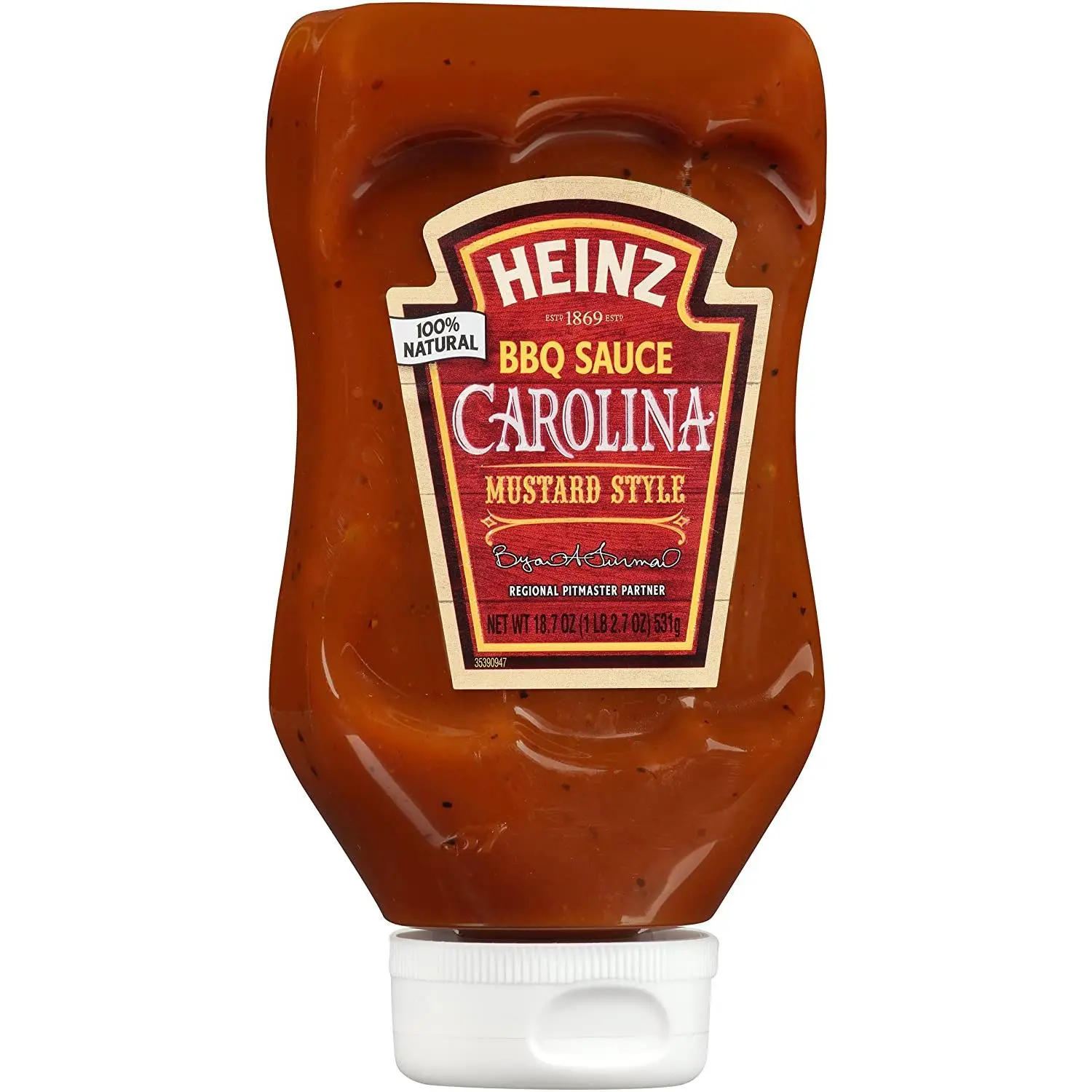 Heinz Carolina Honey Mustard Bbq Sauce 539g