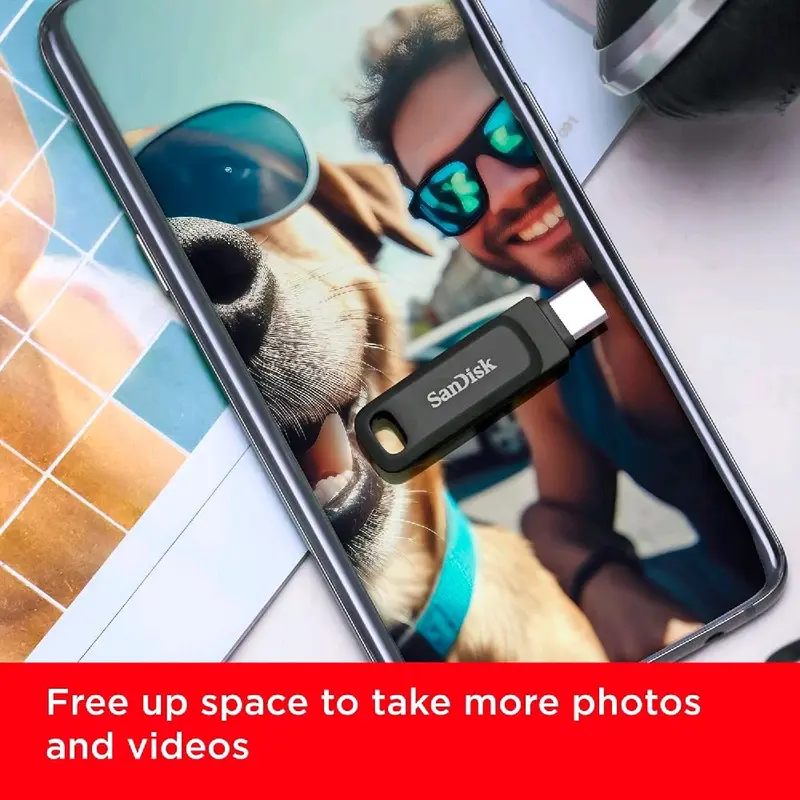 SanDisk 128GB Ultra Dual Drive Go USB Type-C Flash Drive, up to 400 MB/s, with reversible USB Type-C and USB Type-A connectors, for smartphones, tablets, Macs and computers, Black 4