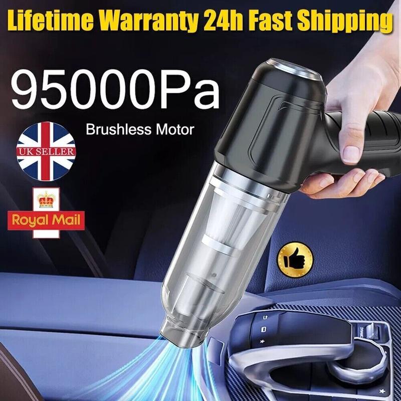 Powerful Car Vacuum Cleaner Wet/Dry Cordless Strong Suction Handheld Cleaning UK 4