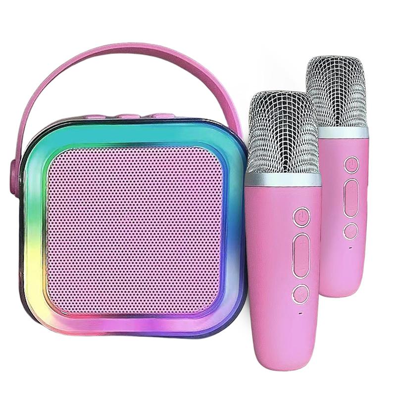 Product Introduction of Karaoke Machine Wireless Bluetooth Karaoke Speaker System RGB Light with 2 Microphones for Home Karaoke Singing Speaker Gift 27