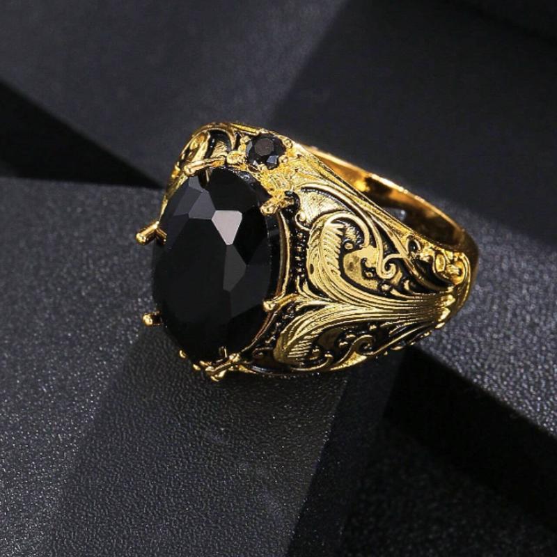 Men's Fashion Copper Alloy Rings, Wedding Ring Jewelry, Engagement Rings, Daily Accessories for Boyfriend Party, Father's Day, Christmas Gifts 2