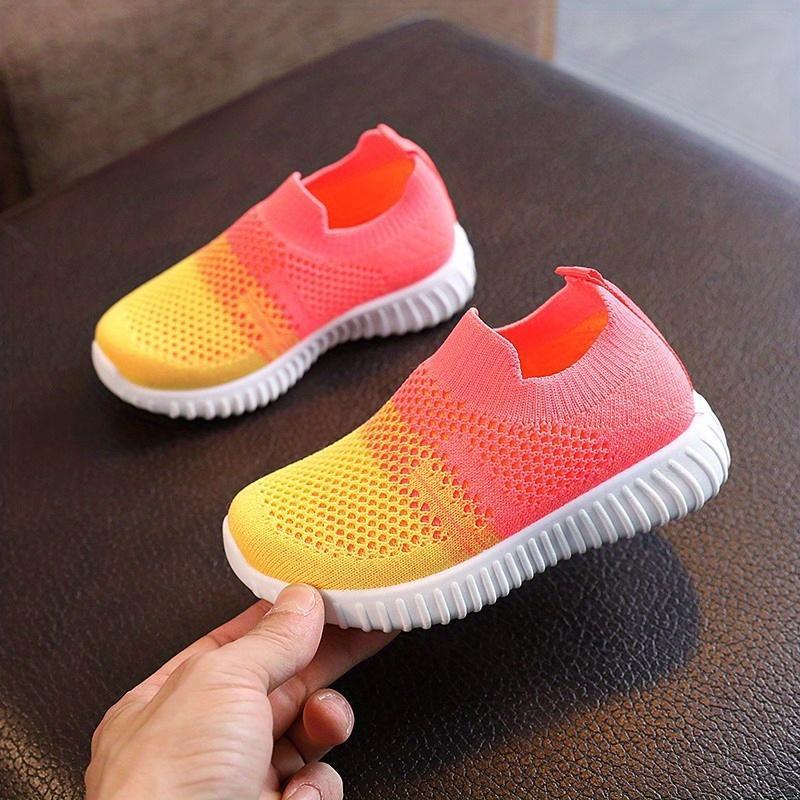 Boys Girls Color Block Sock Shoes, Breathable Lightweight Sneakers, Spring And Summer 6