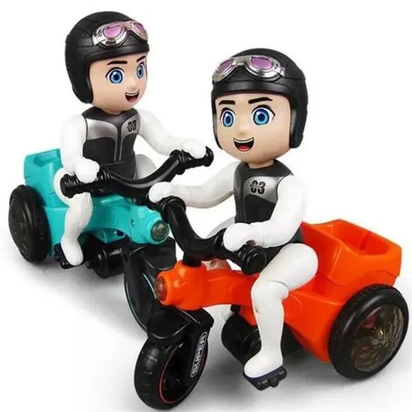 Cute Boys Electric Tricycle Toy Kindergarten Toys Kids Boys Electronic Toys Cartoon Motorcycle for Kids, Green