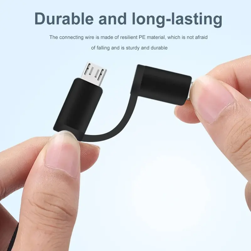 2 in 1 USB 2.0 Super Fast Data Transmission, 2 in 1 OTG Cable Type C And Micro USB To USB2.0 Data Transfer Adapter For Samsung, Phone, Tablet, USB-C + MICRO TO USB Connector 2 In 1 OTG For Transfer Data From USB To Phone UK Mobile Accesories dongle iphone 2