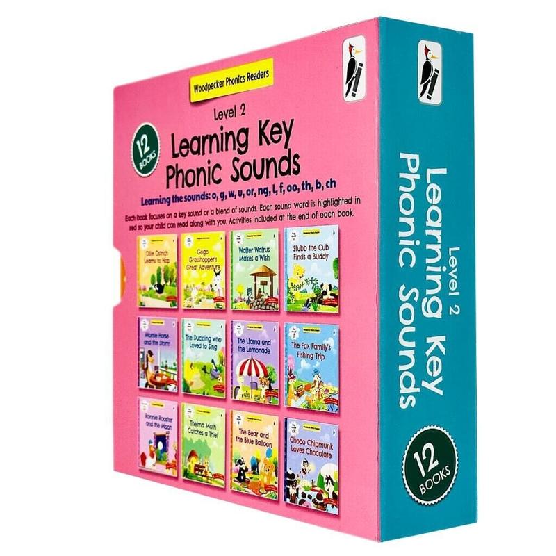 My Second Phonic Sounds (Level 2) with Included Fun Activities 12 Books Collection Box Set - Ages 3+ - Paperback 1