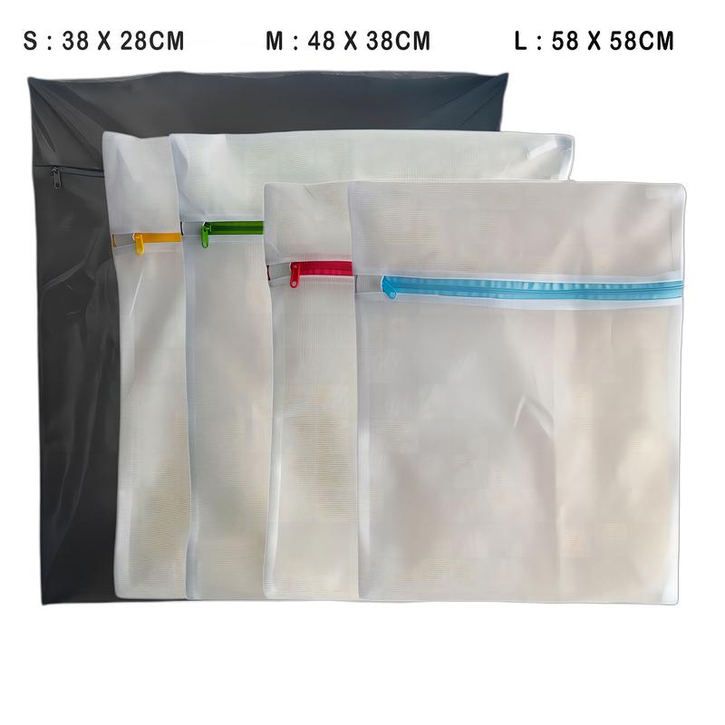 Zippered Mesh Laundry Bags for Washing Clothes, Socks, and Lingerie Multi-functional Durable Rectangle Apparel Wash Bags Accessories 8